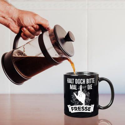 Tasse - Halt doch bitte mal die Fresse - Pöbel-Pott Edt.