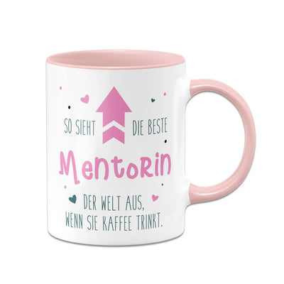 Tasse - So sieht die beste Mentorin der Welt aus, wenn sie Kaffee trinkt.