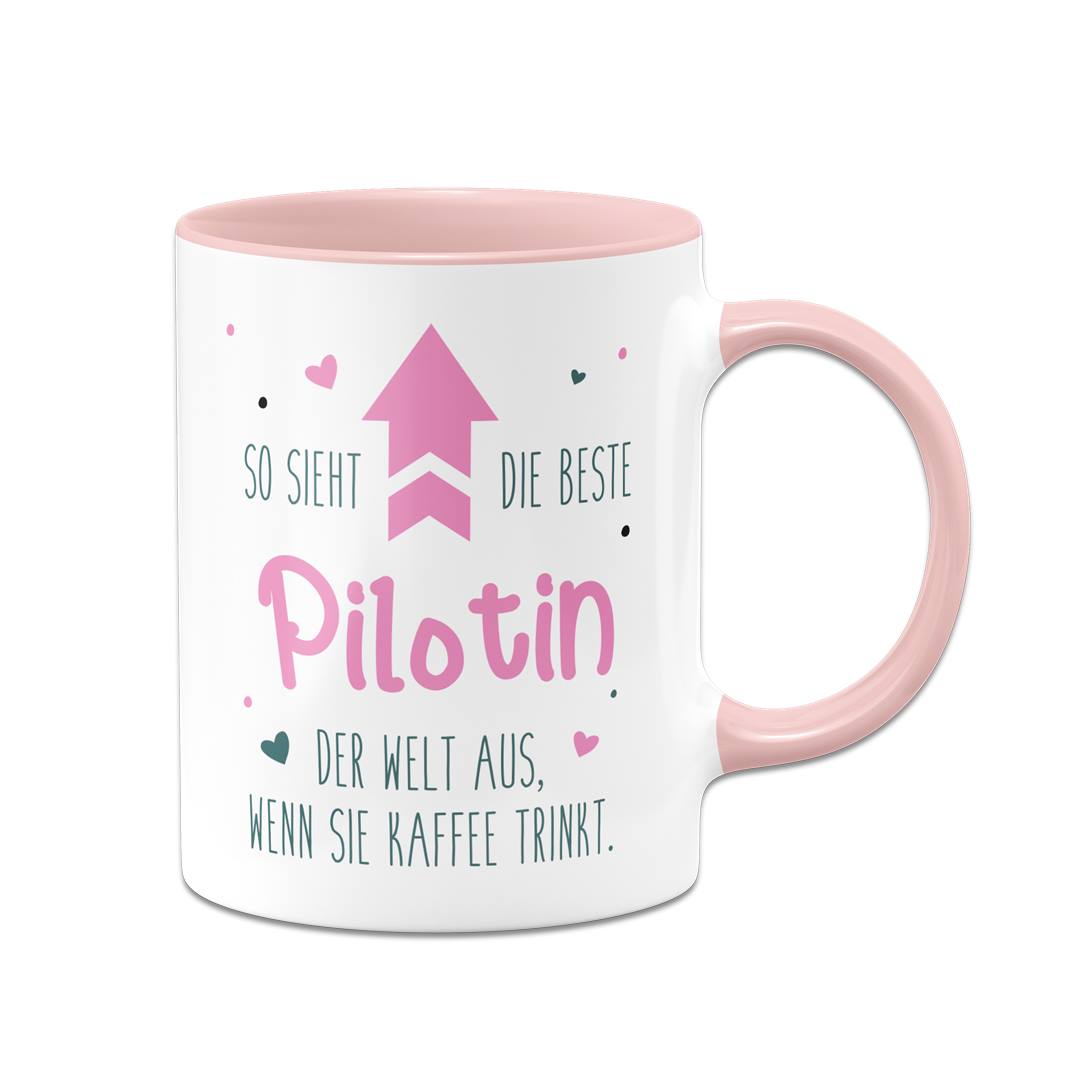 Tasse - So sieht die beste Pilotin der Welt aus, wenn sie Kaffee trinkt.