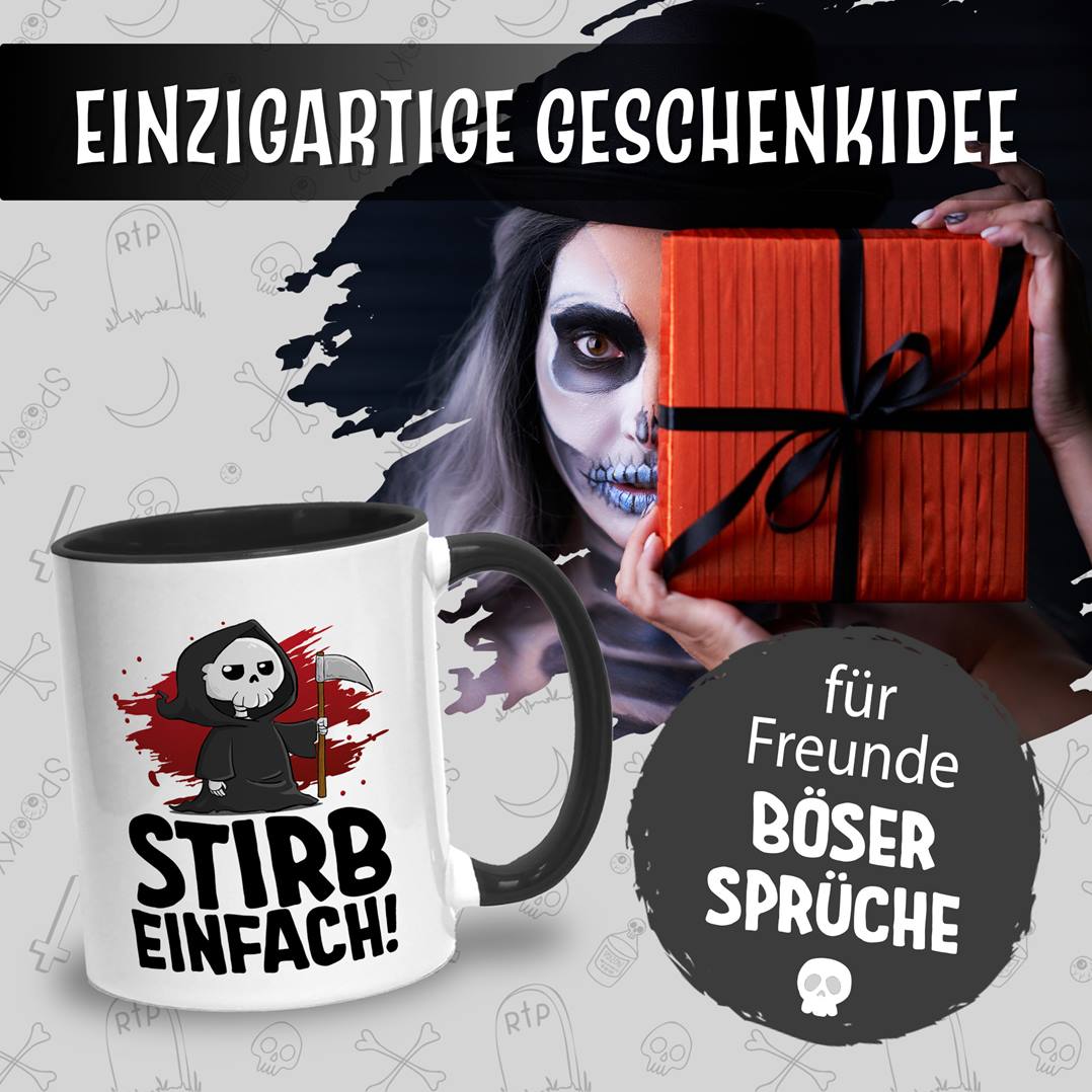 Tasse - Stirb einfach! (Sensenmann)
