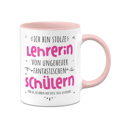 Tasse - Stolze Lehrerin von ungeheuer fantastischen Schülern