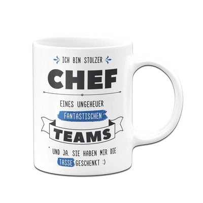Bild: Tasse - Stolzer Chef eines fantastischen Teams - V2 Geschenkidee