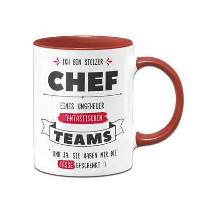Bild: Tasse - Stolzer Chef eines fantastischen Teams - V2 Geschenkidee