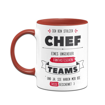 Bild: Tasse - Stolzer Chef eines fantastischen Teams - V2 Geschenkidee
