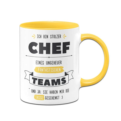 Bild: Tasse - Stolzer Chef eines fantastischen Teams - V2 Geschenkidee