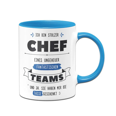 Bild: Tasse - Stolzer Chef eines fantastischen Teams - V2 Geschenkidee