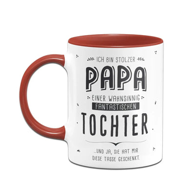 Bild: Tasse - Stolzer Papa einer fantastischen Tochter - V2 Geschenkidee