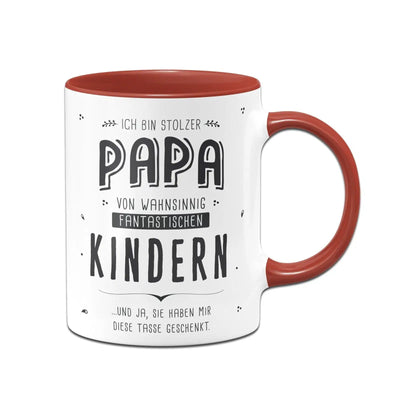 Bild: Tasse - Stolzer Papa von fantastischen Kindern Geschenkidee