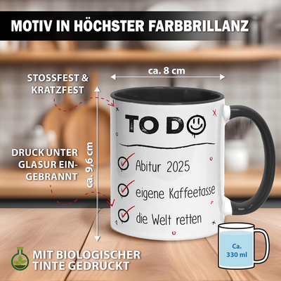 Tasse - To Do Liste - Abitur 2025