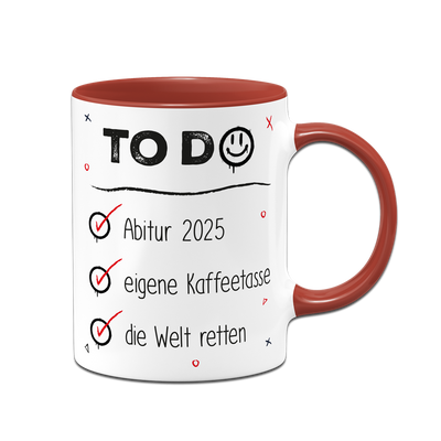 Tasse - To Do Liste - Abitur 2025