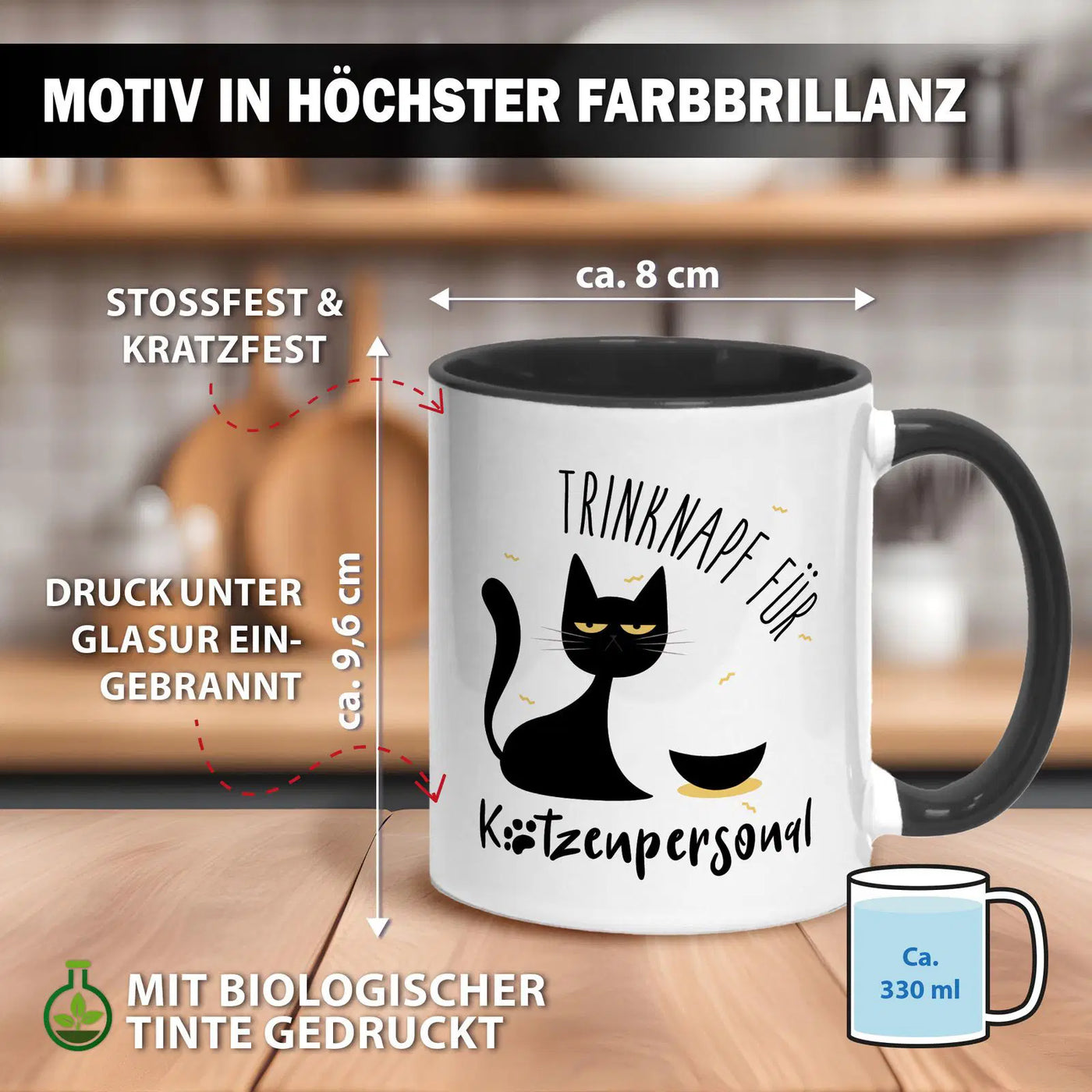 Tasse - Trinknapf für Katzenpersonal