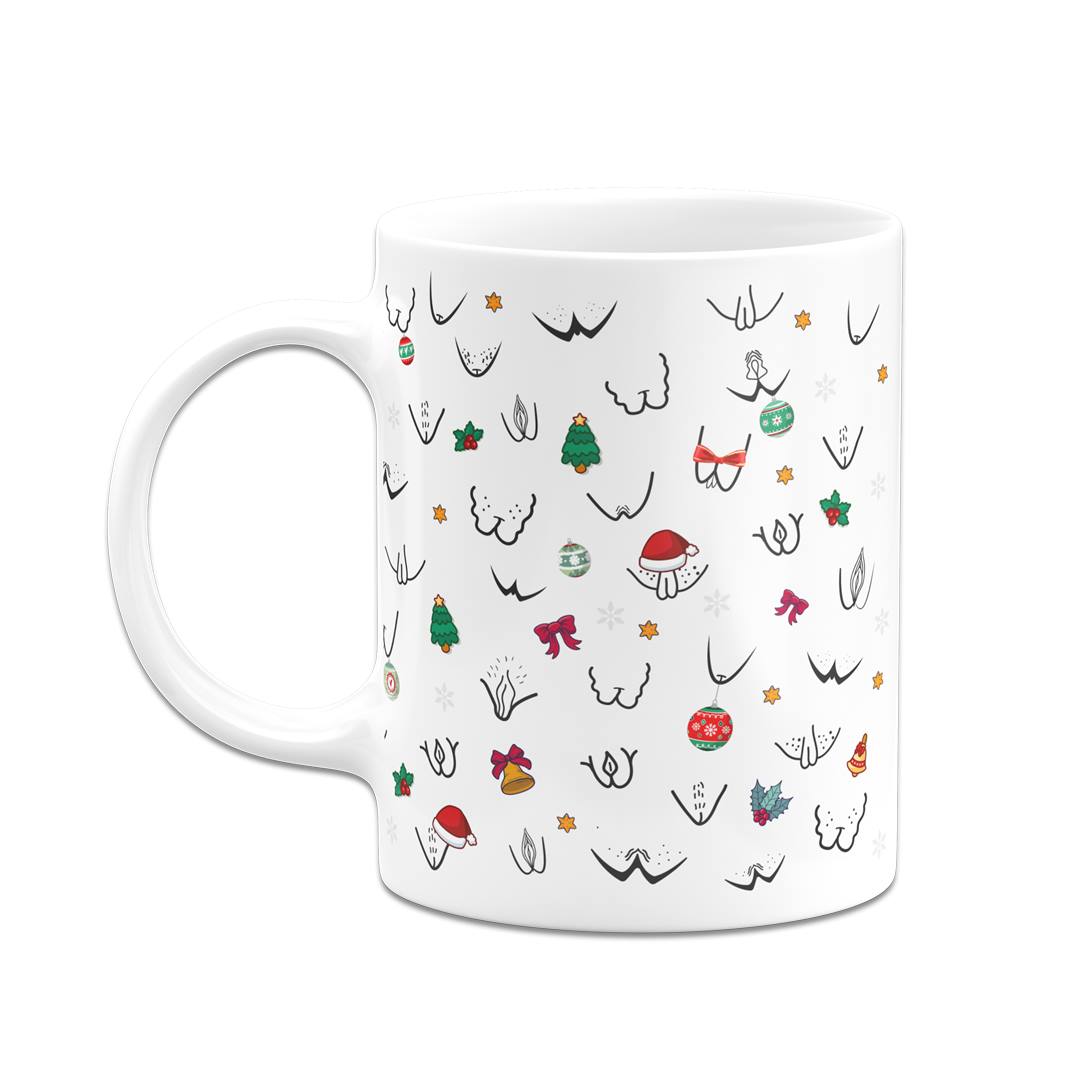 Tasse - Weihnachten - Vulva - Yoni (Rundumdruck)