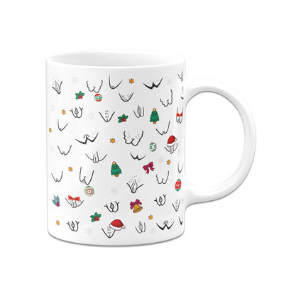 Tasse - Weihnachten - Vulva - Yoni (Rundumdruck)