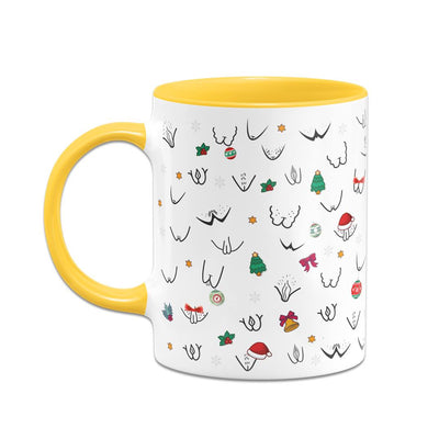 Tasse - Weihnachten - Vulva - Yoni (Rundumdruck)