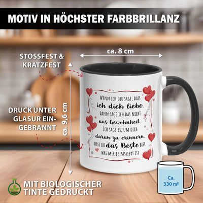 Tasse - Wenn ich Dir sage, dass ich Dich liebe...