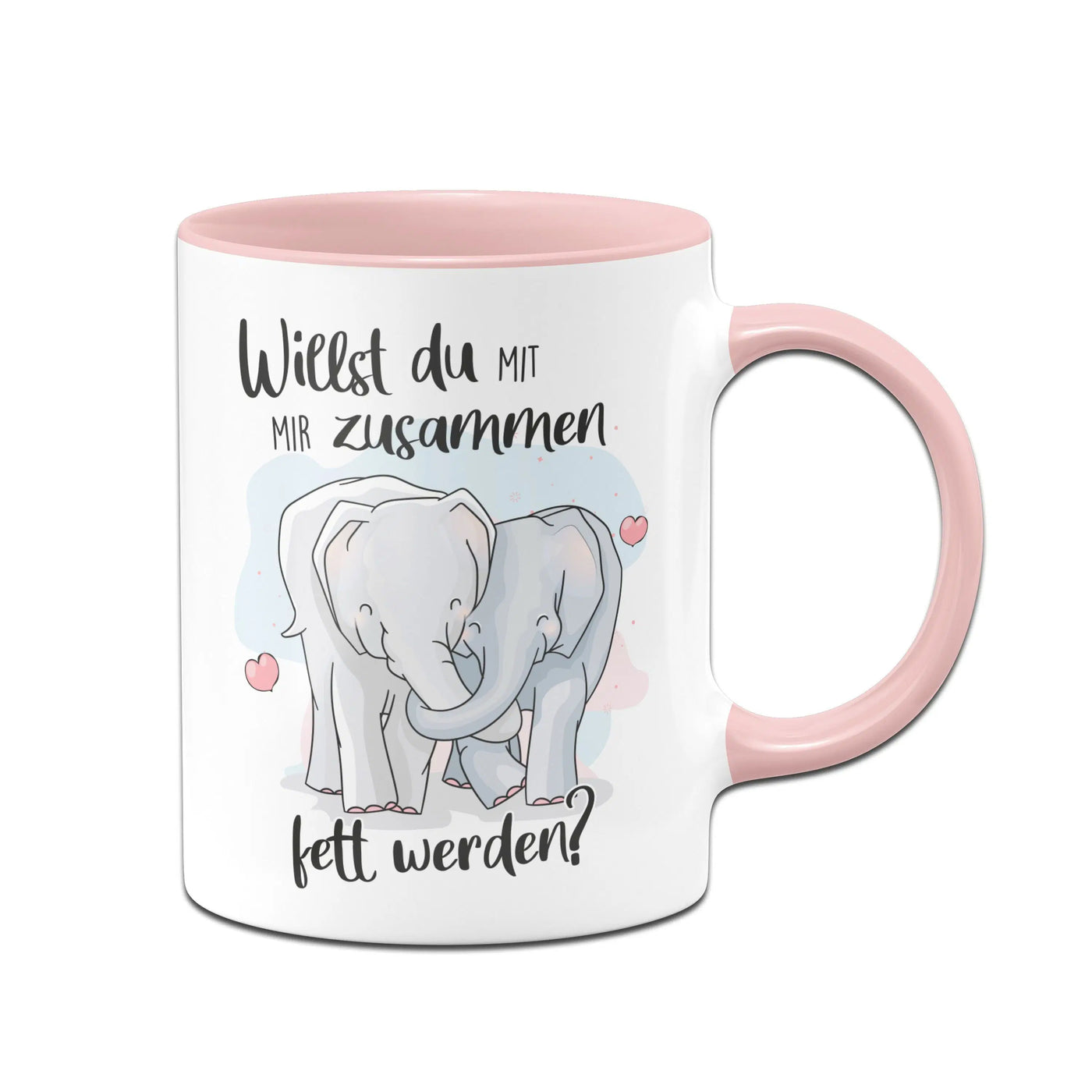Bild: Tasse - Willst du mit mir zusammen fett werden? Geschenkidee
