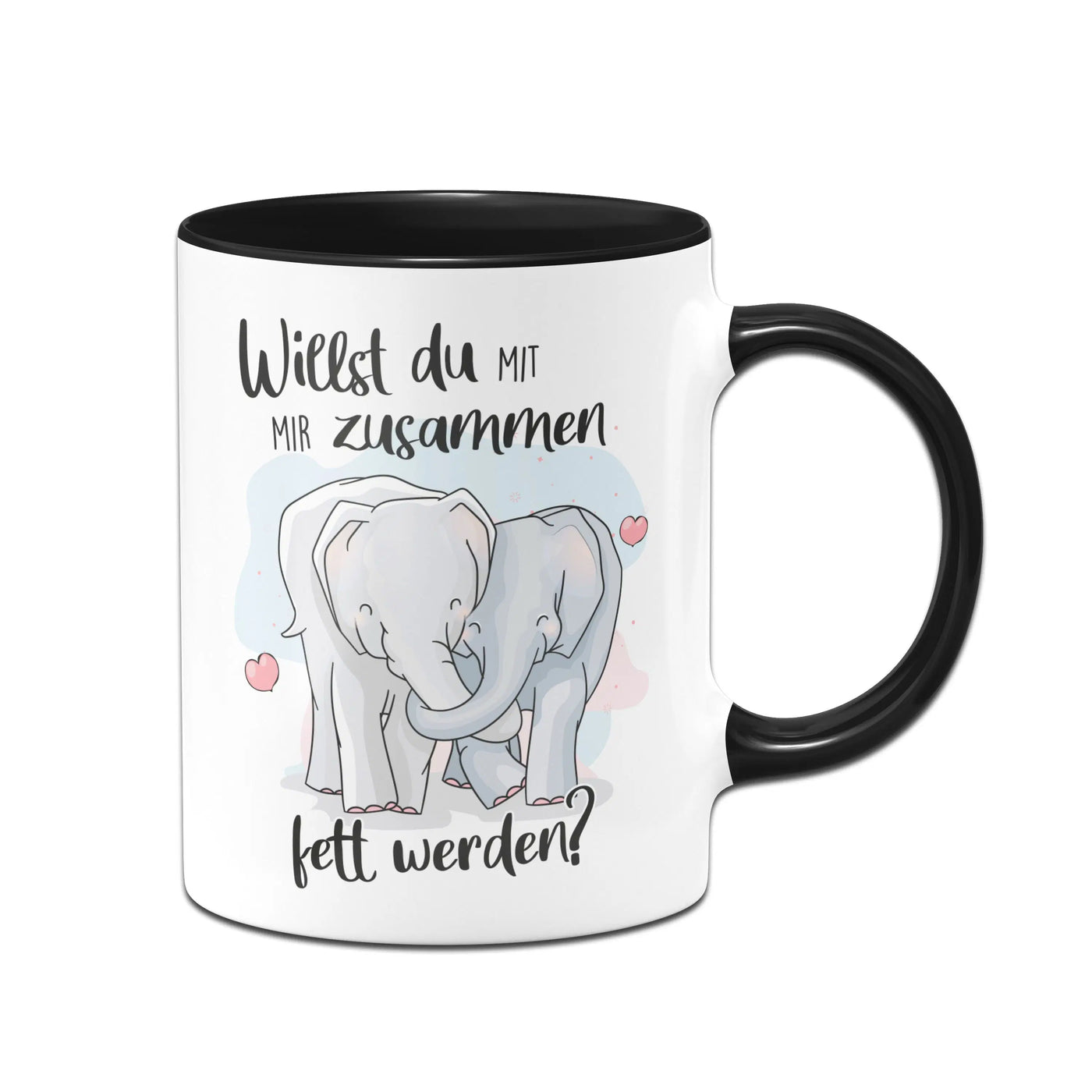 Bild: Tasse - Willst du mit mir zusammen fett werden? Geschenkidee