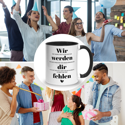 Tasse - Wir werden dir fehlen (Abschied)