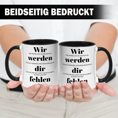 Tasse - Wir werden dir fehlen (Abschied)