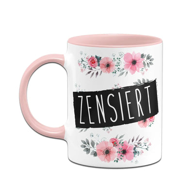 Bild: Tasse - zensiert - blumig Geschenkidee