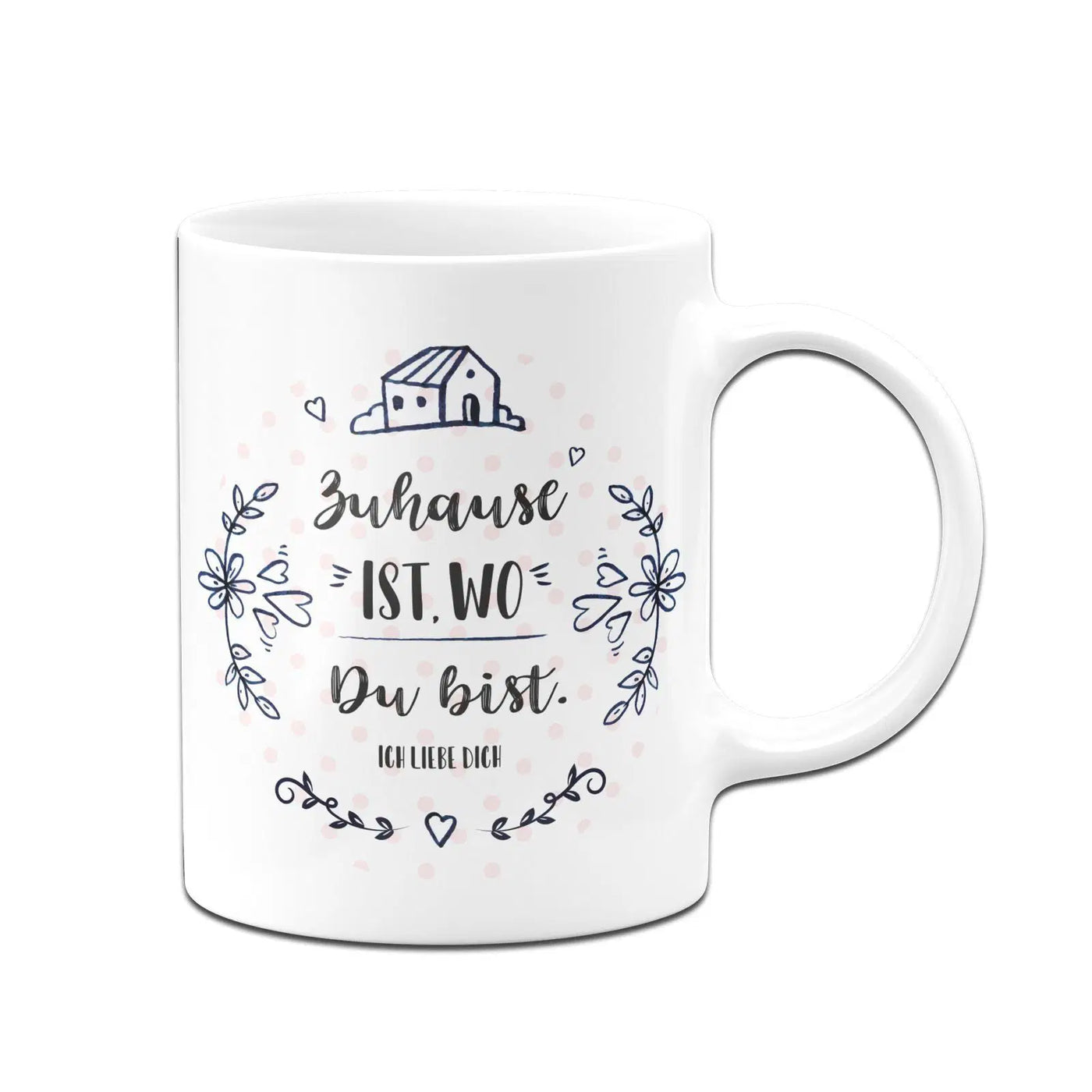 Bild: Tasse - Zuhause ist wo Du bist Ich liebe Dich Geschenkidee