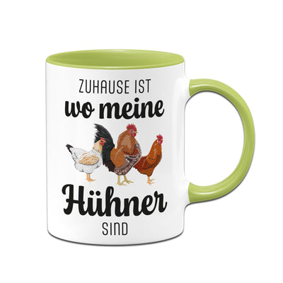 Tasse - Zuhause ist wo meine Hühner sind