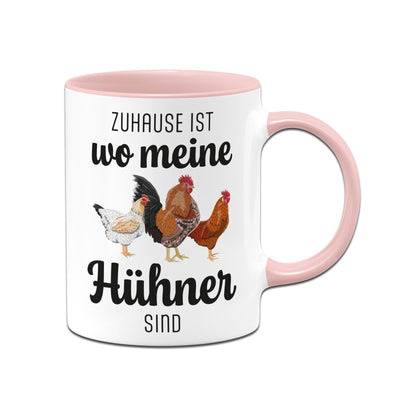 Tasse - Zuhause ist wo meine Hühner sind