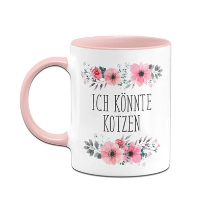 Bild: Tasse - Ich könnte kotzen - blumig Geschenkidee