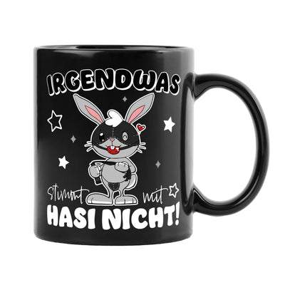 Tasse - Irgendwas stimmt mit Hasi nicht - Sado-Maso Hase - BL
