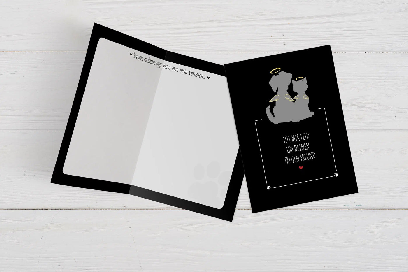Bild: Trauerkarte - Tut mir leid um deinen treuen Freund Geschenkidee