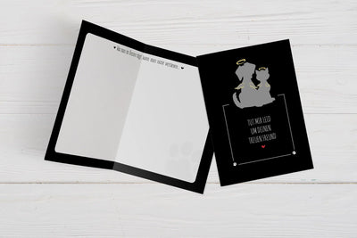 Bild: Trauerkarte - Tut mir leid um deinen treuen Freund Geschenkidee