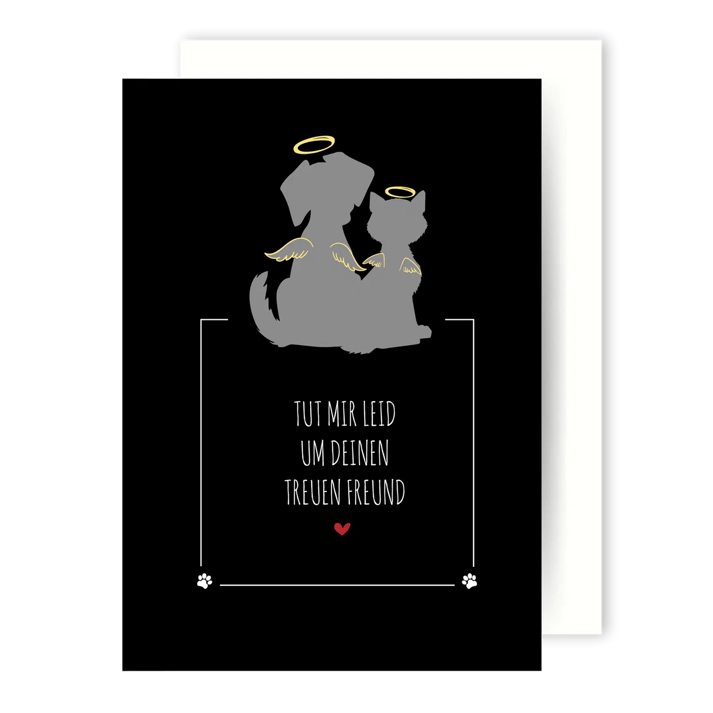 Bild: Trauerkarte - Tut mir leid um deinen treuen Freund Geschenkidee