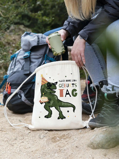 Bild: Turnbeutel - Alles Gute zum Geburtstag (Dinosaurier) Geschenkidee