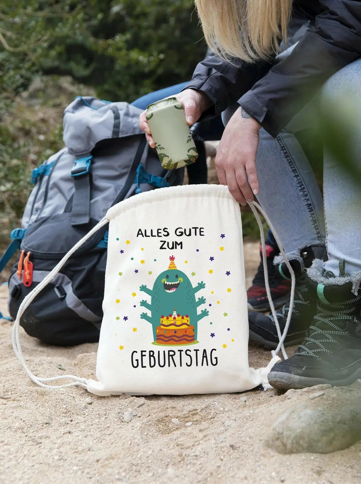 Bild: Turnbeutel - Alles Gute zum Geburtstag (Monster) Geschenkidee