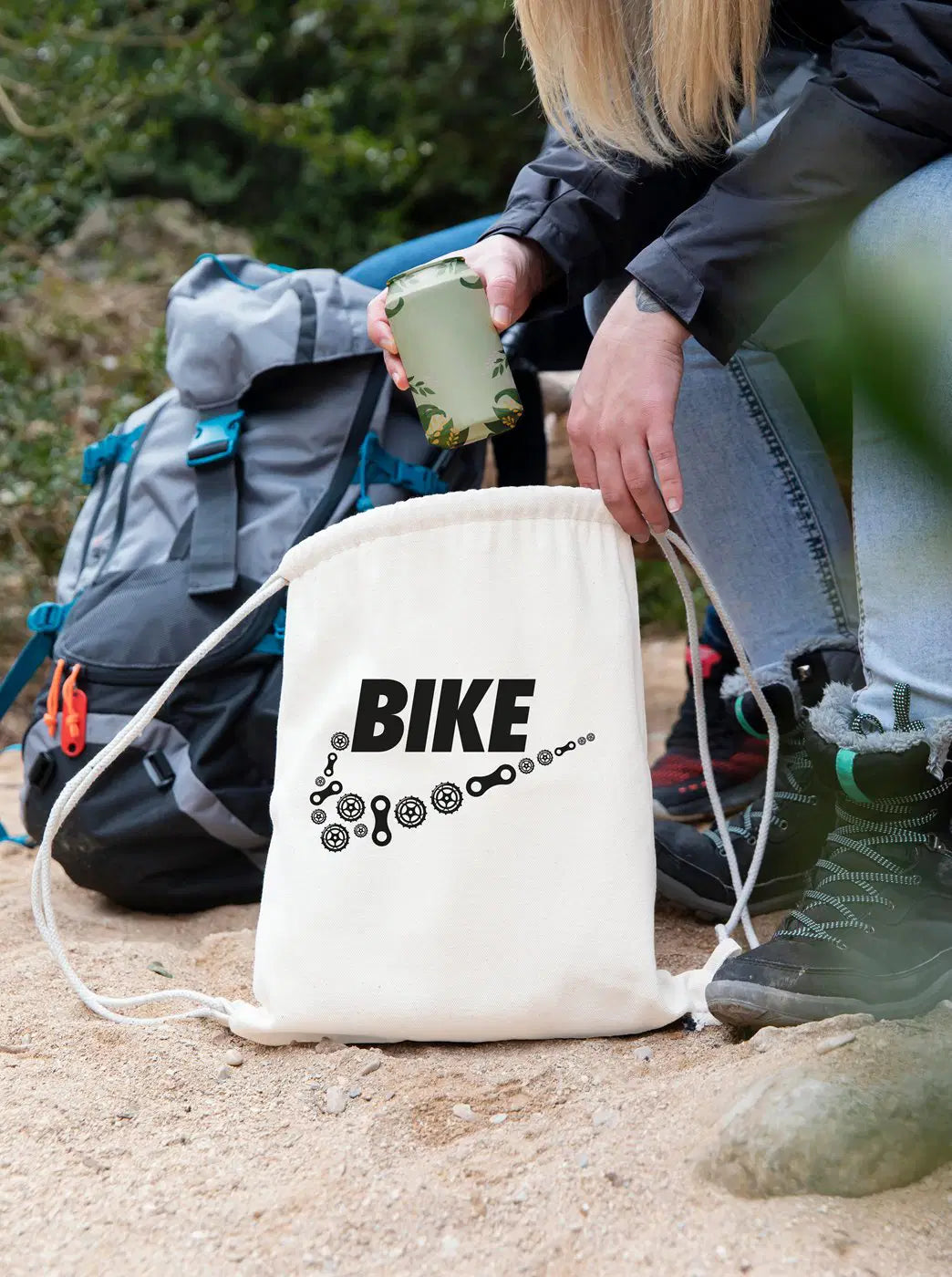 Bild: Turnbeutel - Bike Geschenkidee