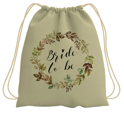 Bild: Turnbeutel - Bride to be - Kranz Geschenkidee