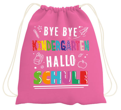 Turnbeutel - Bye bye Kindergarten, Hallo Schule
