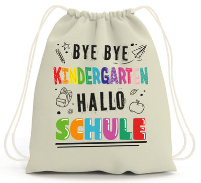 Turnbeutel - Bye bye Kindergarten, Hallo Schule