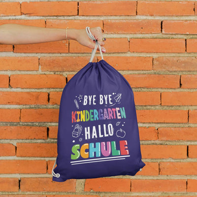 Turnbeutel - Bye bye Kindergarten, Hallo Schule
