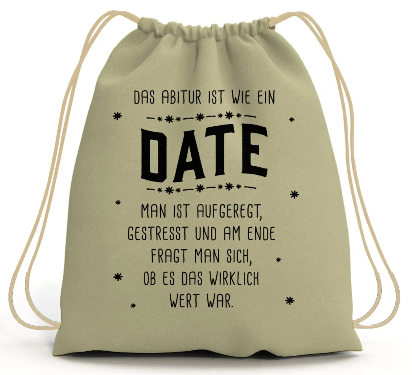 Bild: Turnbeutel - Das Abitur ist wie ein Date Geschenkidee