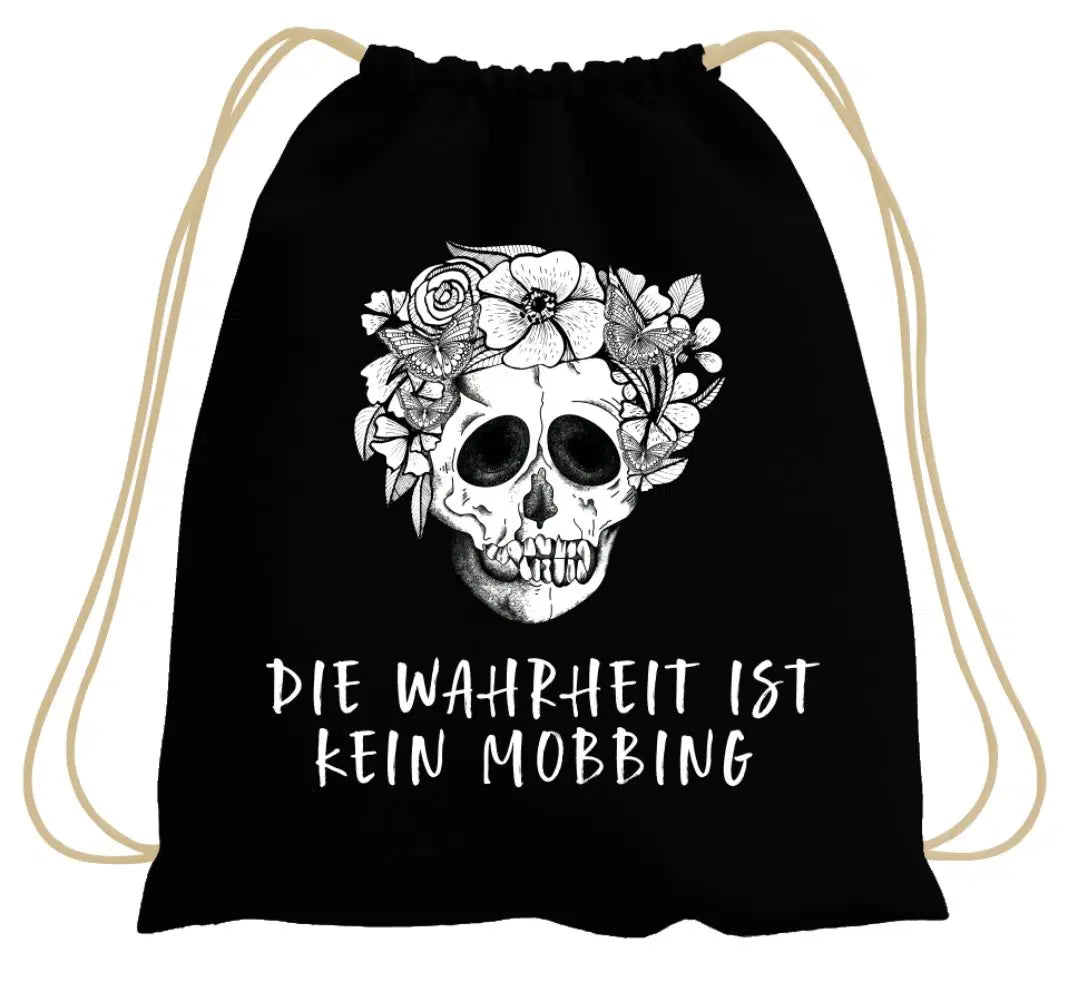 Bild: Turnbeutel - Die Wahrheit ist kein Mobbing - Totenkopf Geschenkidee