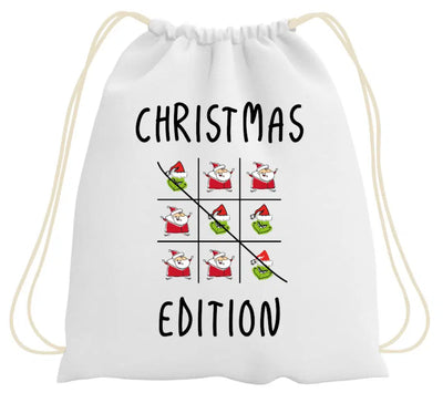 Bild: Turnbeutel - Grinch - Tic-Tac-Toe - Christmas Edition Geschenkidee