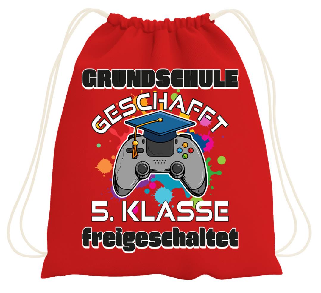 Turnbeutel - Grundschule geschafft! 5. Klasse freigeschaltet (Controller)