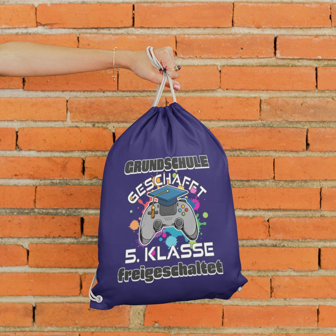 Turnbeutel - Grundschule geschafft! 5. Klasse freigeschaltet (Controller)