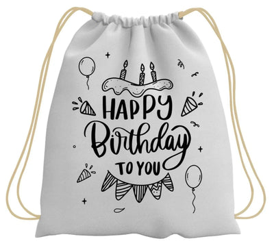 Bild: Turnbeutel - Happy Birthday Geschenkidee