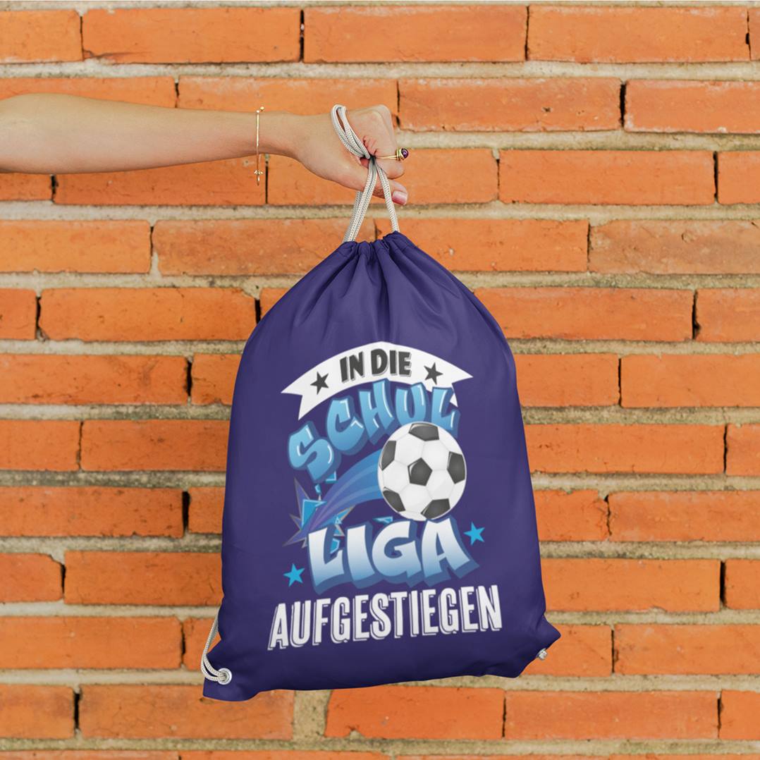 Turnbeutel - In die Schulliga aufgestiegen (Fußball)
