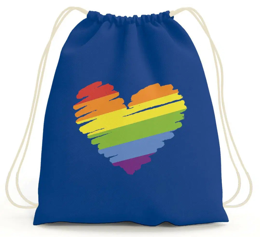Bild: Turnbeutel - LGBT Regenbogen Herz Geschenkidee