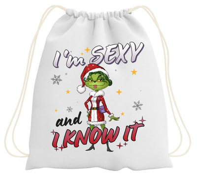 Turnbeutel - Miss Grinch - I'm sexy and I know it