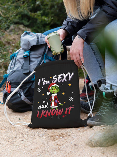 Turnbeutel - Miss Grinch - I'm sexy and I know it