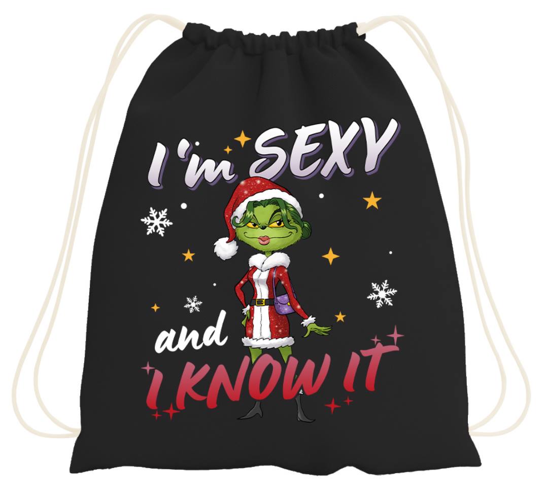 Turnbeutel - Miss Grinch - I'm sexy and I know it